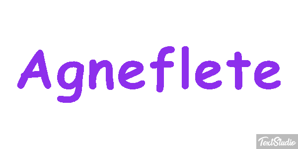 Agneflète Efecto de texto