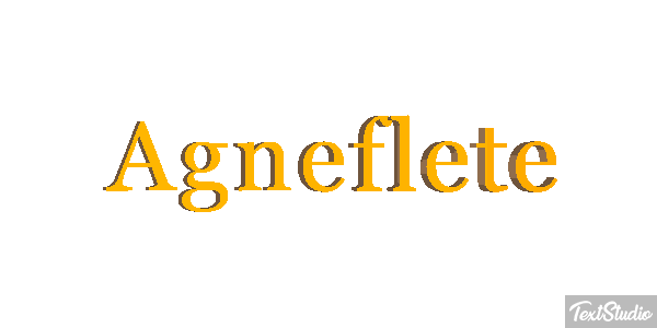 Agneflète Efecto de texto