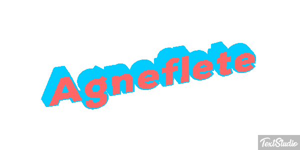 Agneflète Efecto de texto