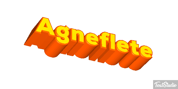 Agneflète Efecto de texto