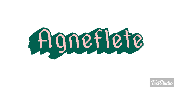 Agneflète Efecto de texto