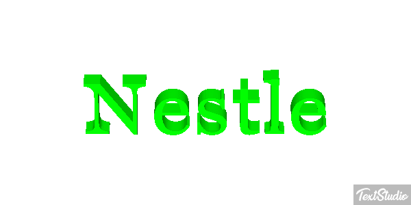Nestlé Text effect