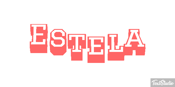 Estela Text effect