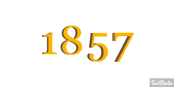 1857 Text effect