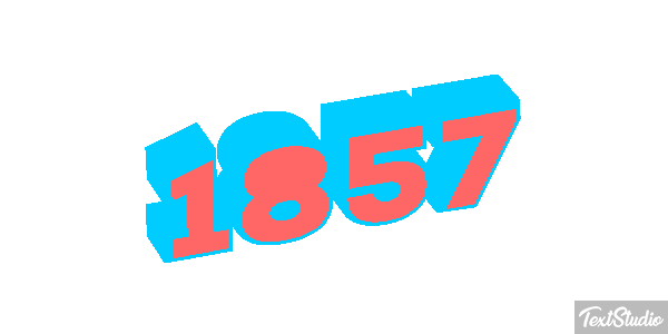 1857 Text effect