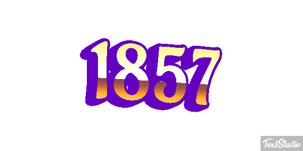 1857 Text effect