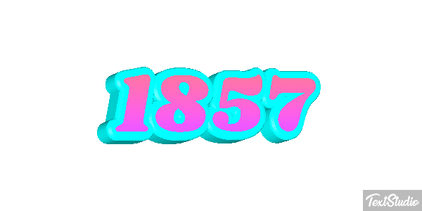 1857 Text effect