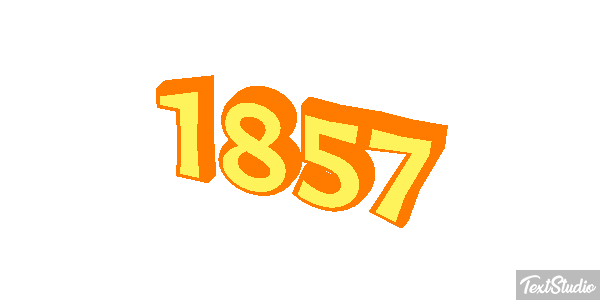1857 Text effect