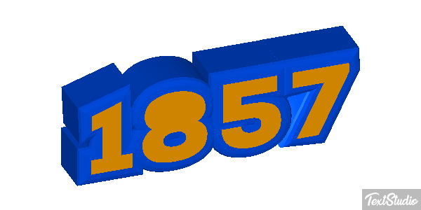 1857 Text effect
