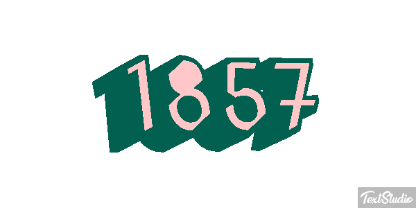 1857 Text effect