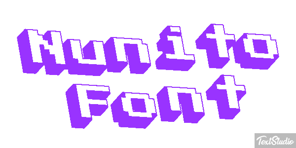 Nunito Font Text effect