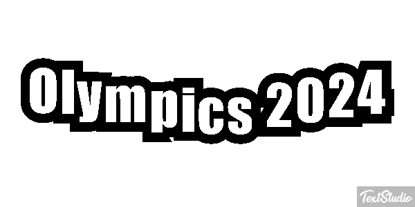 Olympics 2024 Efeito do texto