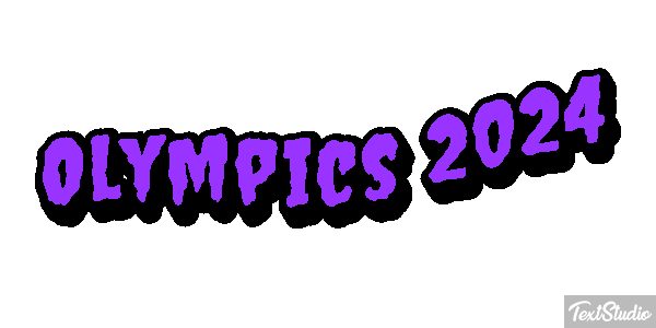 Olympics 2024 Efeito do texto
