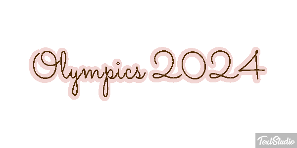 Olympics 2024 Efeito do texto