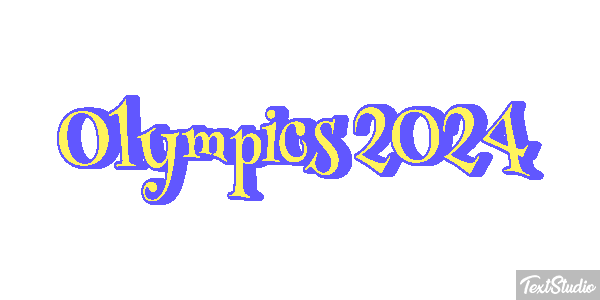 Olympics 2024 Efeito do texto