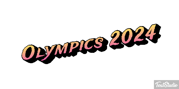 Olympics 2024 Efeito do texto