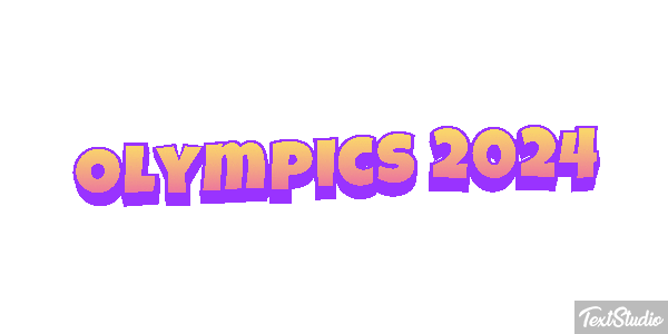 Olympics 2024 Efeito do texto