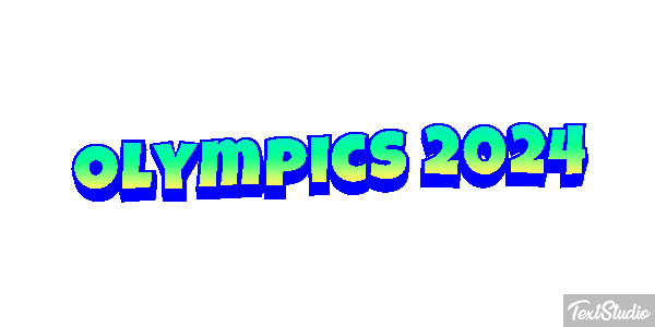 Olympics 2024 Efeito do texto