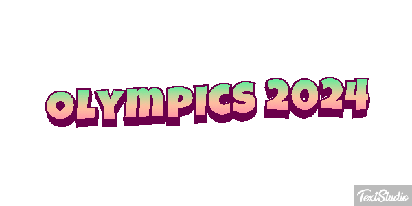 Olympics 2024 Efeito do texto