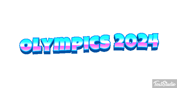 Olympics 2024 Efeito do texto