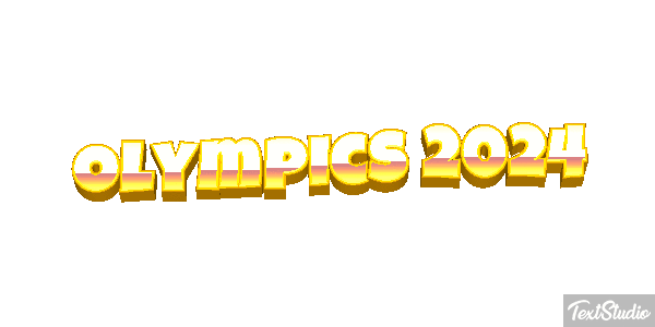 Olympics 2024 Efeito do texto