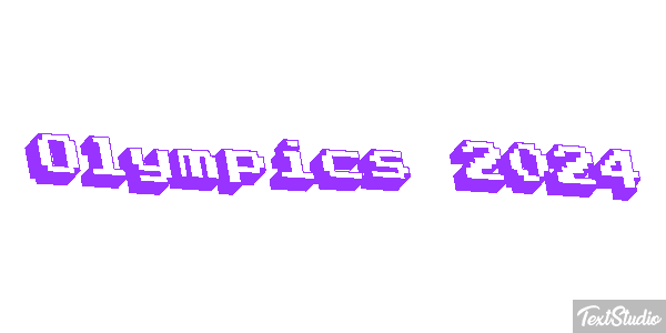 Olympics 2024 Efeito do texto