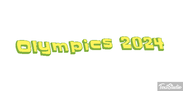 Olympics 2024 Efeito do texto