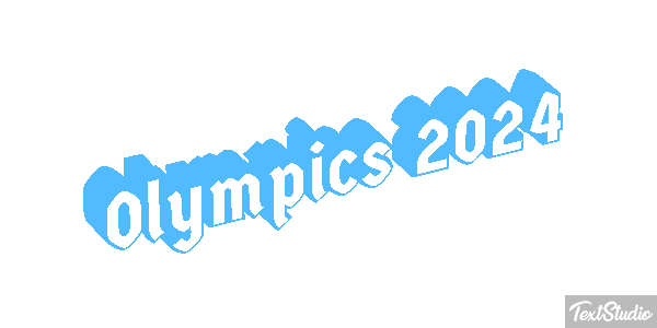 Olympics 2024 Efeito do texto