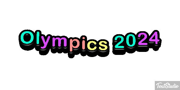 Olympics 2024 Efeito do texto