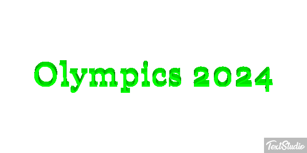 Olympics 2024 Efeito do texto