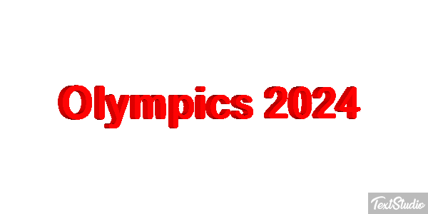 Olympics 2024 Efeito do texto