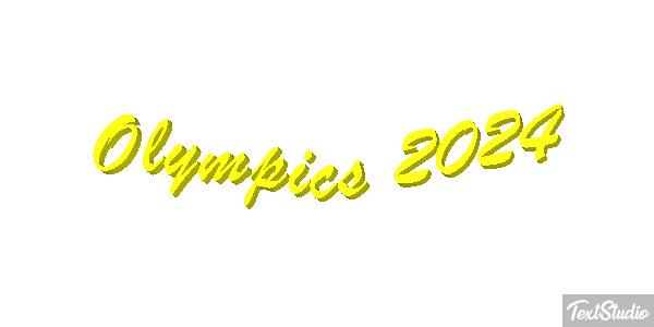 Olympics 2024 Efeito do texto