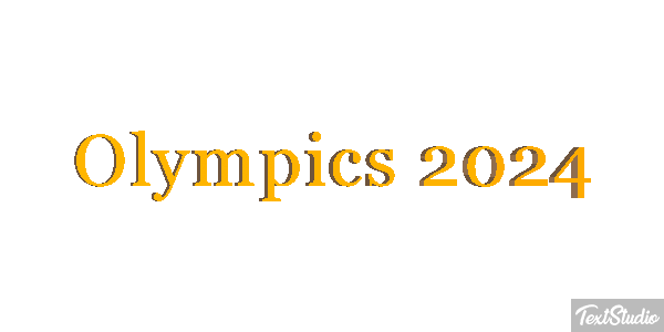 Olympics 2024 Efeito do texto