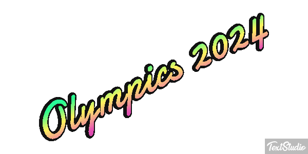 Olympics 2024 Efeito do texto