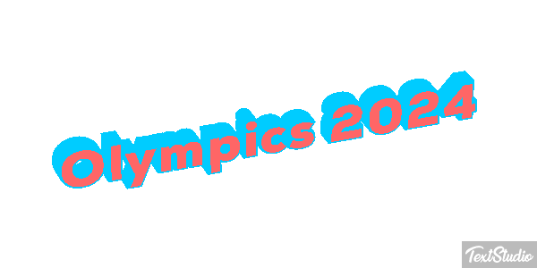 Olympics 2024 Efeito do texto