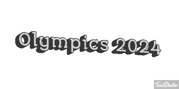 Olympics 2024 Efeito do texto