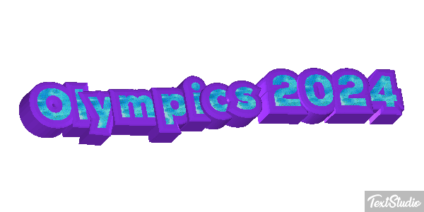 Olympics 2024 Efeito do texto