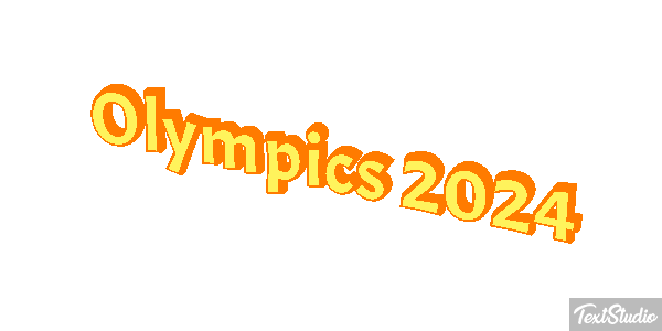 Olympics 2024 Efeito do texto