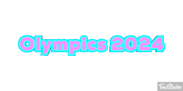 Olympics 2024 Efeito do texto