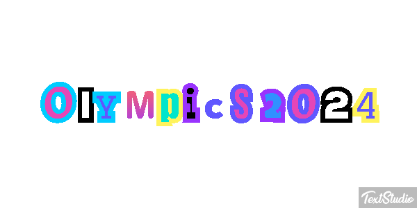 Olympics 2024 Efeito do texto