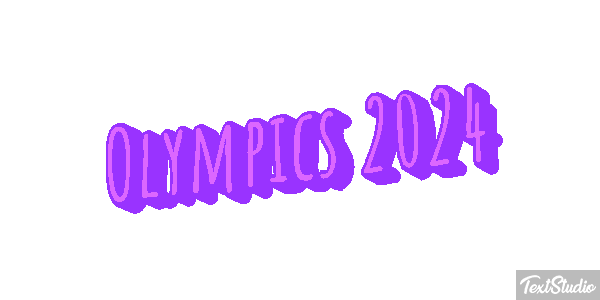 Olympics 2024 Efeito do texto