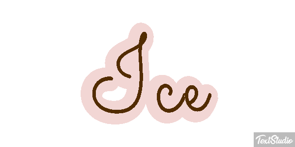 Ice Texteffekt
