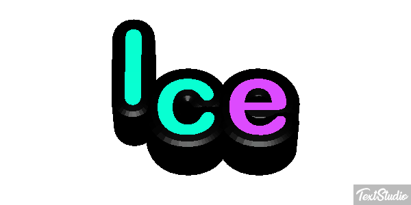 Ice Texteffekt