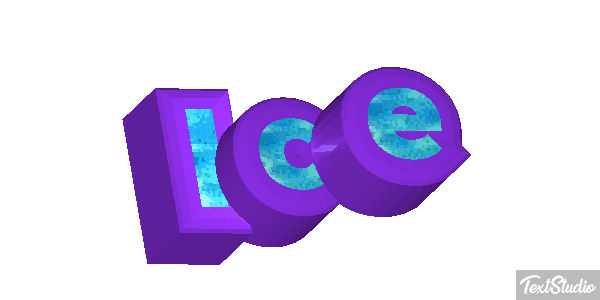 Ice Texteffekt