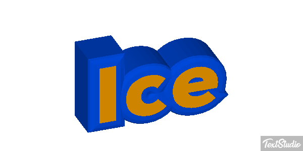 Ice Texteffekt