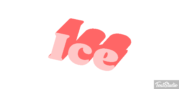 Ice Texteffekt