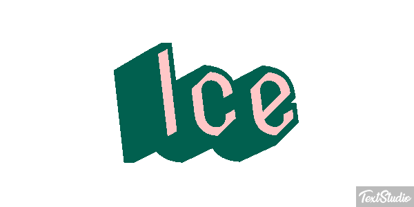 Ice Texteffekt