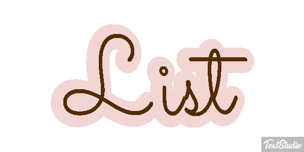 List テキスト効果