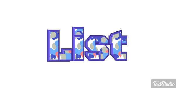 List テキスト効果