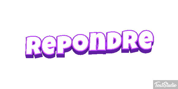 Répondre Effet de texte